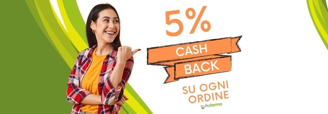 Cash Back 5% sul prossimo acquisto